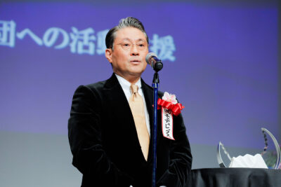 優秀賞　受賞スピーチ　株式会社モデュレックス　代表取締役　兼　社長執行役員　曄道悟朗様